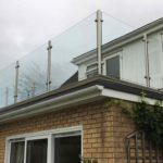 glass steel balustrades no handrail